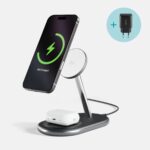 Epico UltraBase Qi2 2in1 Mag+ bezdrôtový nabíjací stojan EX40 – čierna