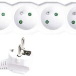 EMOS Predlžovací kábel – 5 zásuviek, 5 m, 3× 1,5 mm2, biely